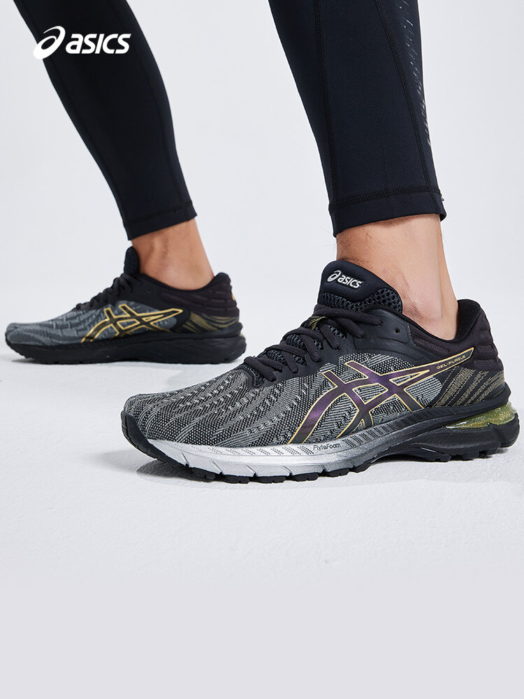 Кроссовки мужские Asics Gel-Pursue 7 с амортизацией, черный / серебряный — фото 4