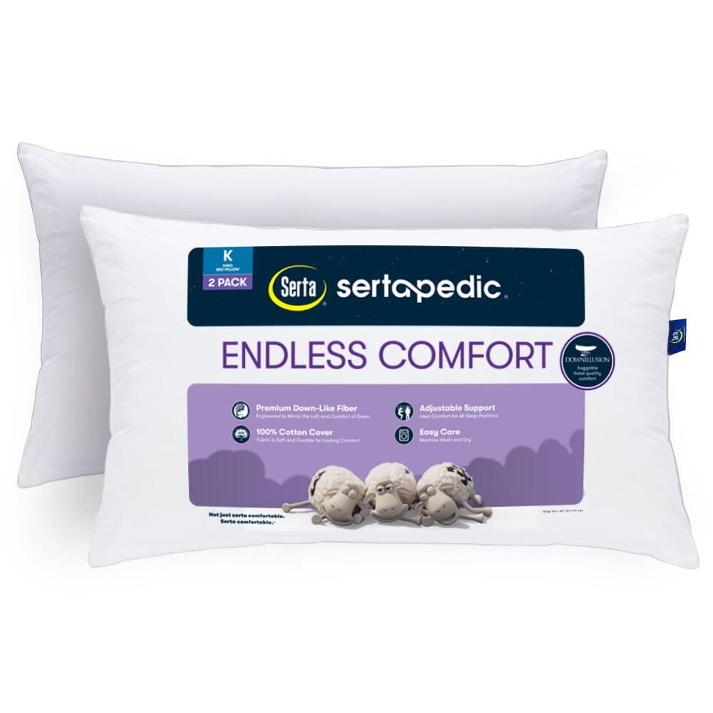 

Подушка SertaPedic Endless Comfort King, белый