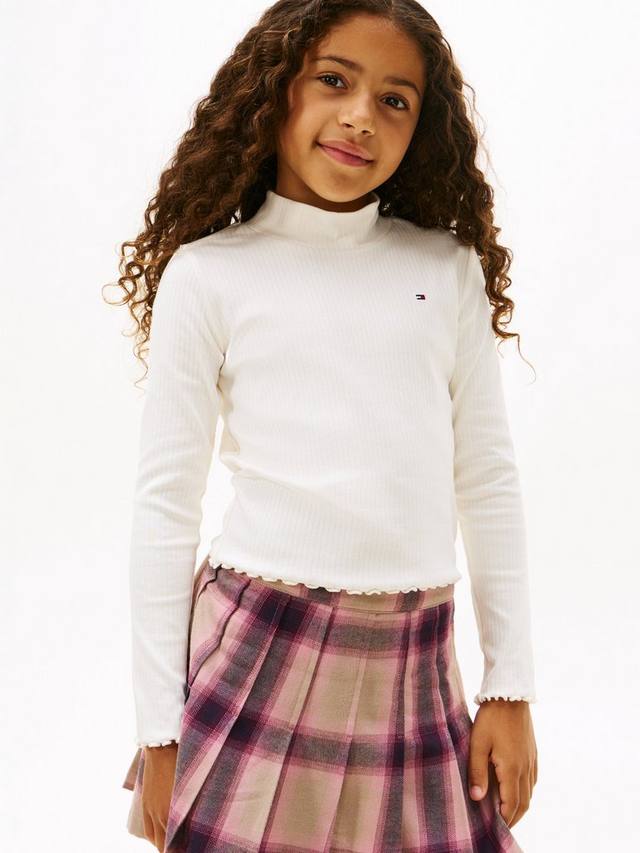 

Детская водолазка с длинными рукавами Tommy Hilfiger, Ivory Silk