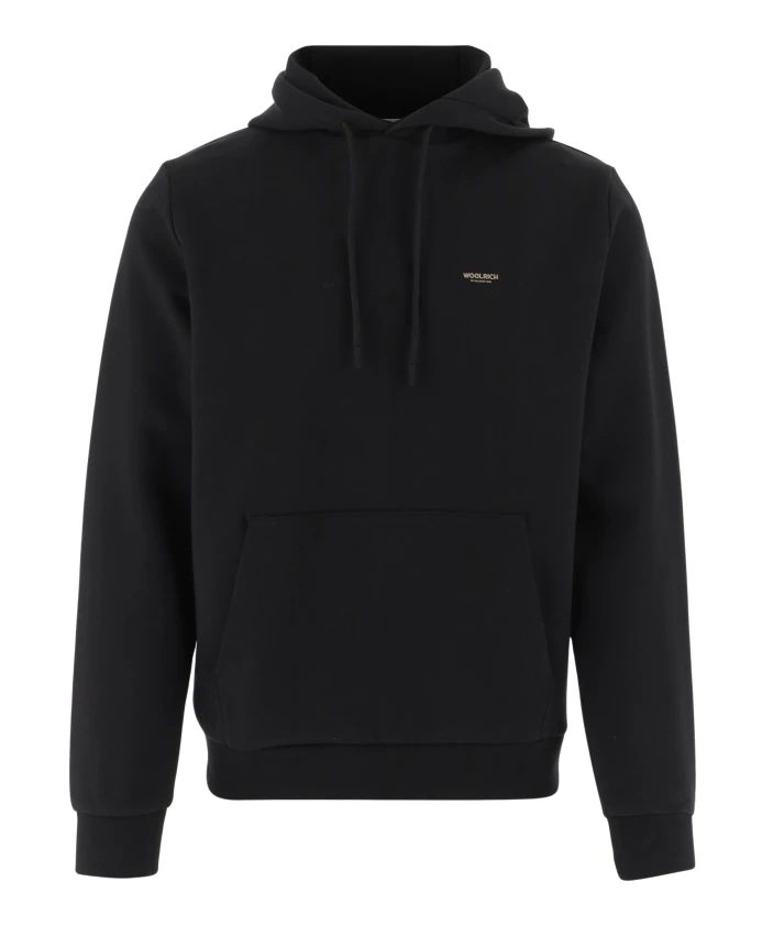 

Толстовка с логотипом, изготовленная из эластичной хлопковой смеси. Woolrich, черный
