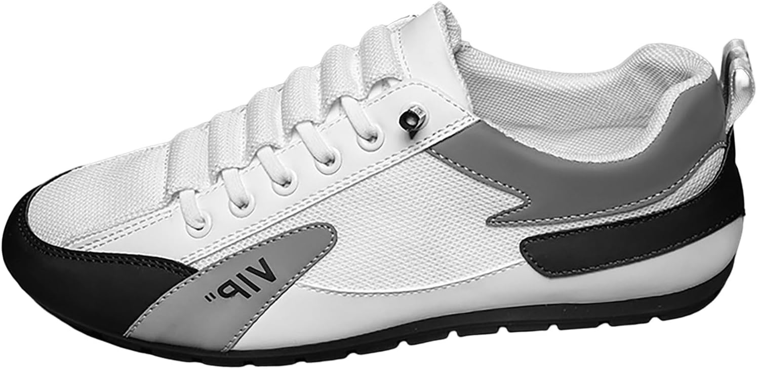 

Мужские легкие кроссовки с шнуровкой, нескользящие, повседневные модные, удобные, противоскользящие туфли, мужская защитная обувь Generic, белый