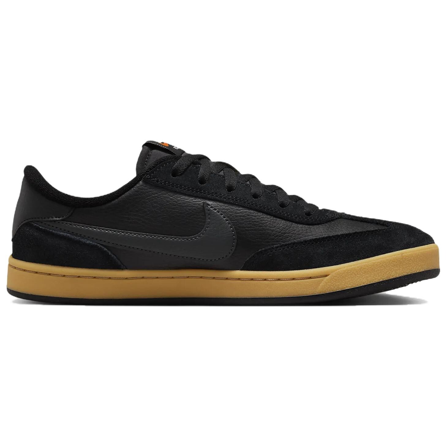 Кроссовки Nike SB FC Skateboarding Shoes Men Low-top Black/orange, черный/черный/оранжевый — фото 2