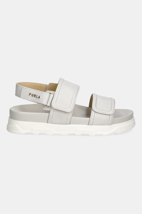 Кожаные сандалии Sporty Chic Sandal Furla, бежевый — фото 2