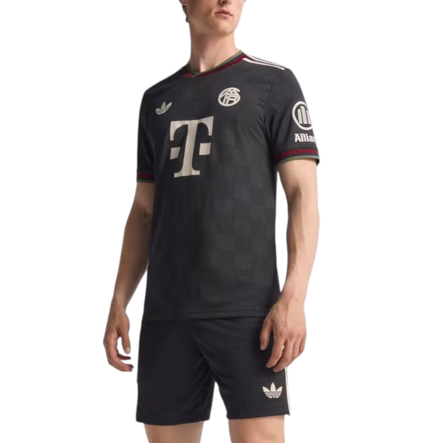 Оригинальная третья футболка Adidas FC Bayern сезона 2025/2026, цвет «Black Halo Ivory» — фото 3