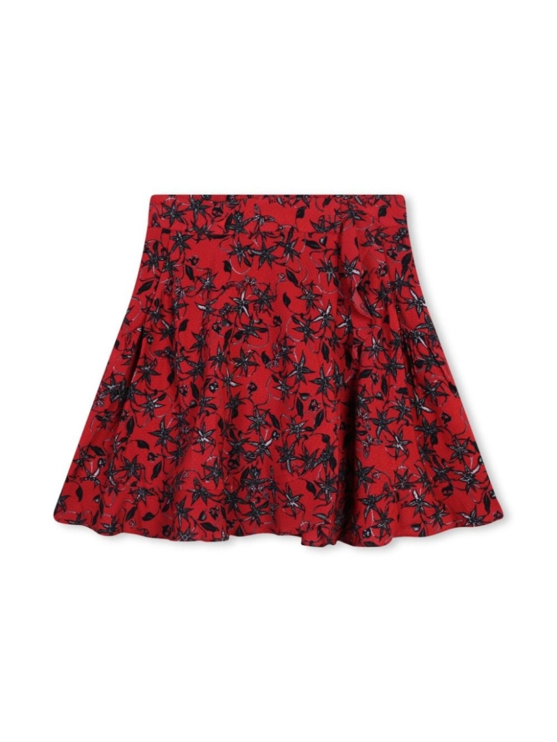 

Юбка Zadig & Voltaire Kids с цветочным принтом, красный