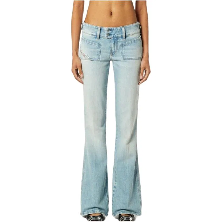 Джинсы расклешенные DIESEL Light Blue — фото 3