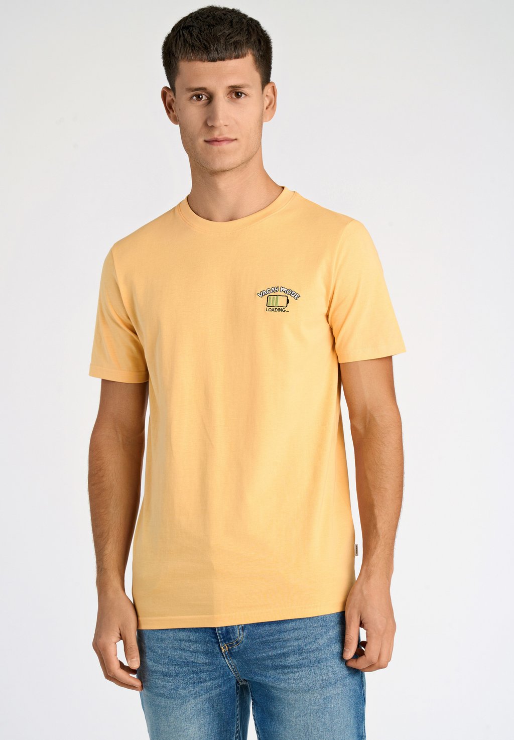 

Футболка с принтом EMBROIDERY TEE Lindbergh, оранжевый