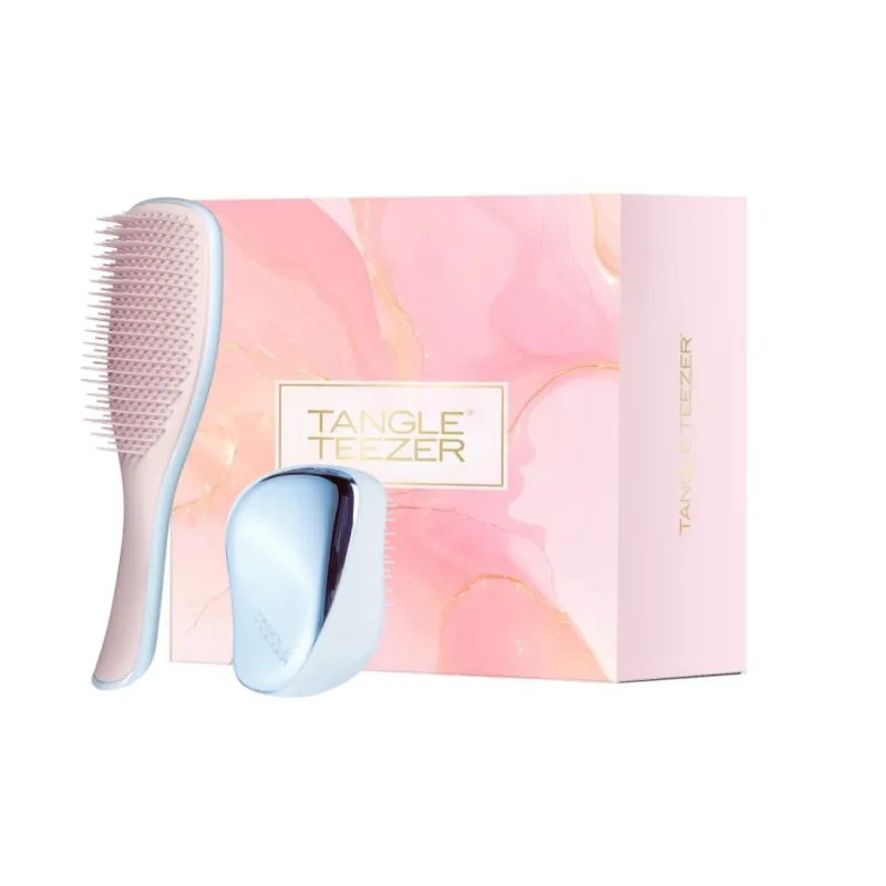 Расческа Princess Comb Lingqiao для пушистых волос без узелков Tangle Teezer, Northern Lights+Butter Pudding — фото 4
