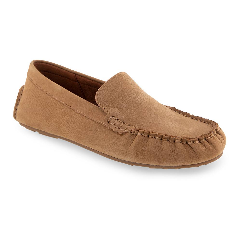 

Женские кожаные лоферы Aerosoles Coby, цвет Camel Pebbled Nubuck