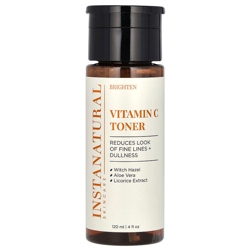 

InstaNatural, уход за кожей, тоник с витамином C, 120 мл (4 жидк. унции)