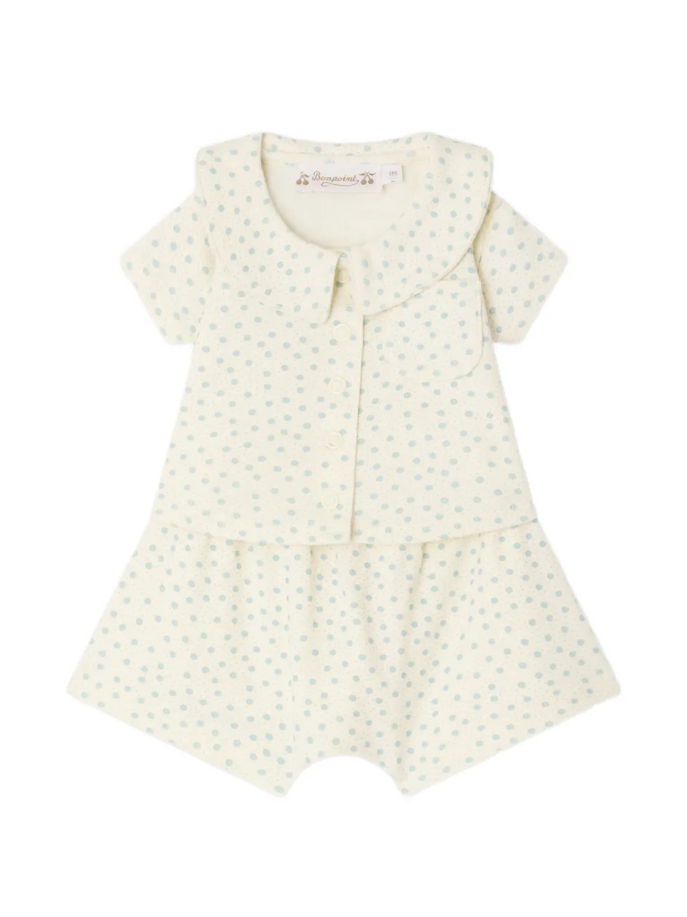 

Комплект из шорт и топа Laelion Bonpoint, бежевый