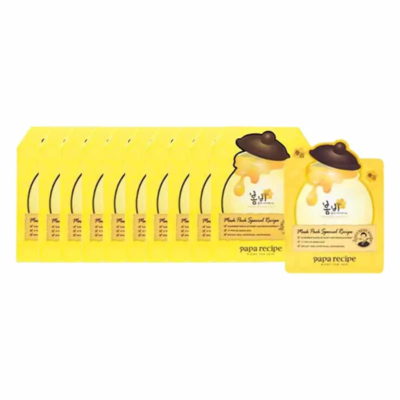Маска для лица Papa Recipe — Bumblebee Honey увлажняющая и успокаивающая, , *10 Tablets*10 Boxes (3 Spring Rain New, 25 г