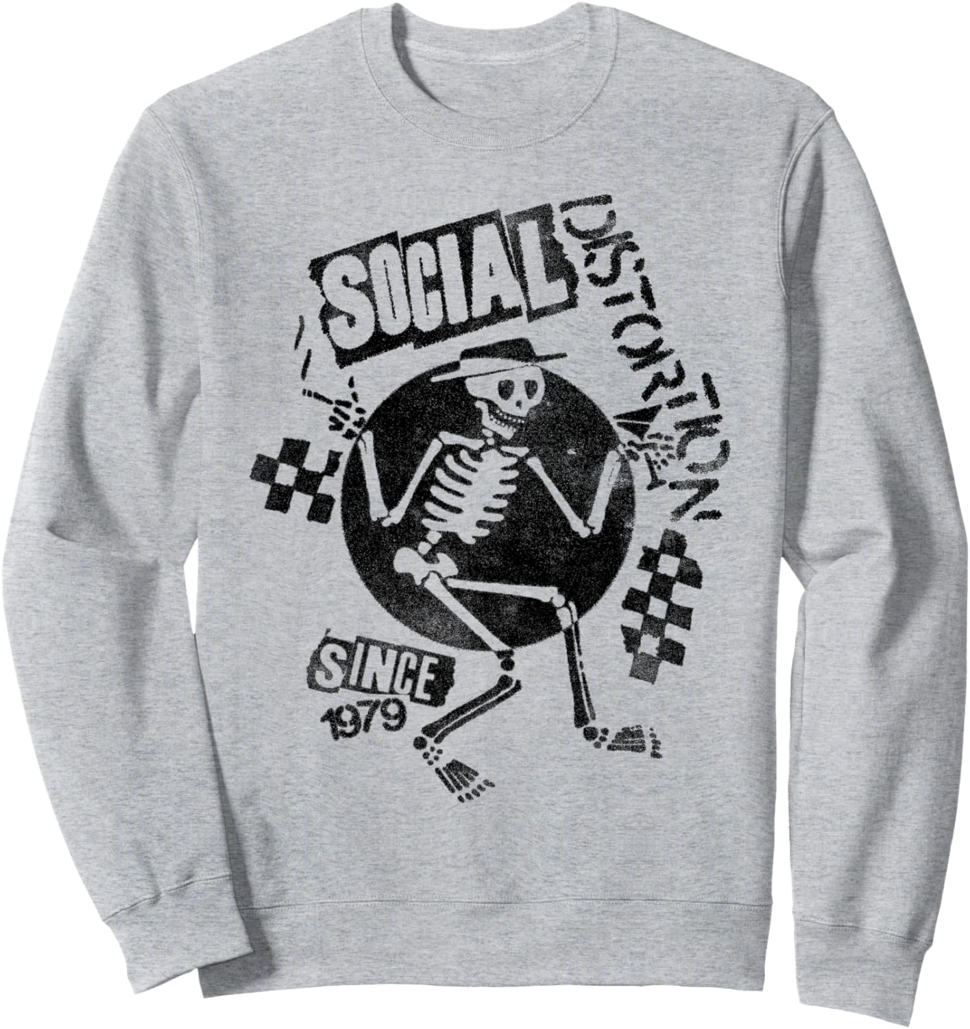 

Официальная толстовка Social Distortion Black Space Kelly, серая