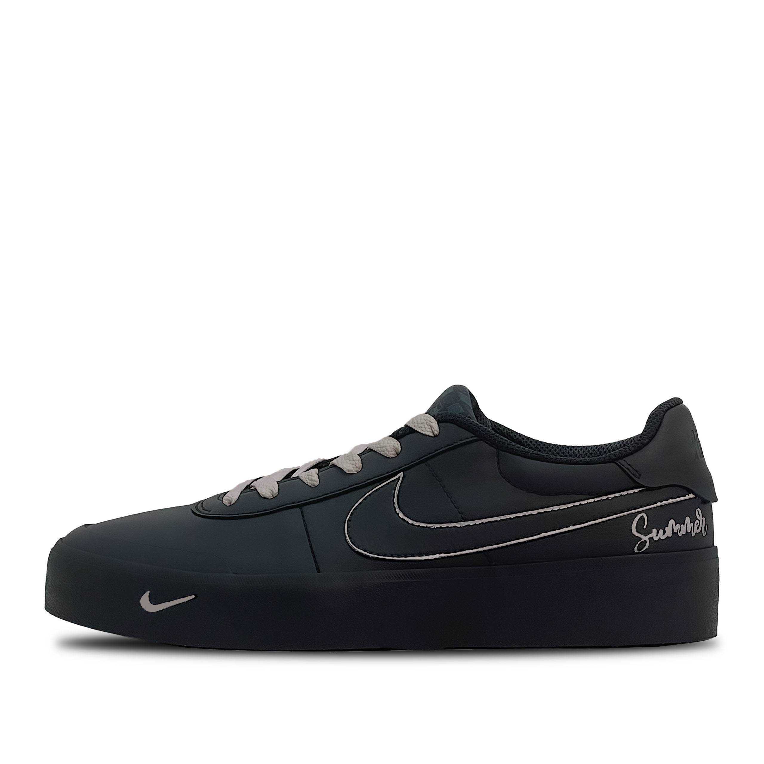 

Nike Кроссовки Court Shot Phantom Gray, износостойкие, низкие, для скейтбординга, мужские, черные
