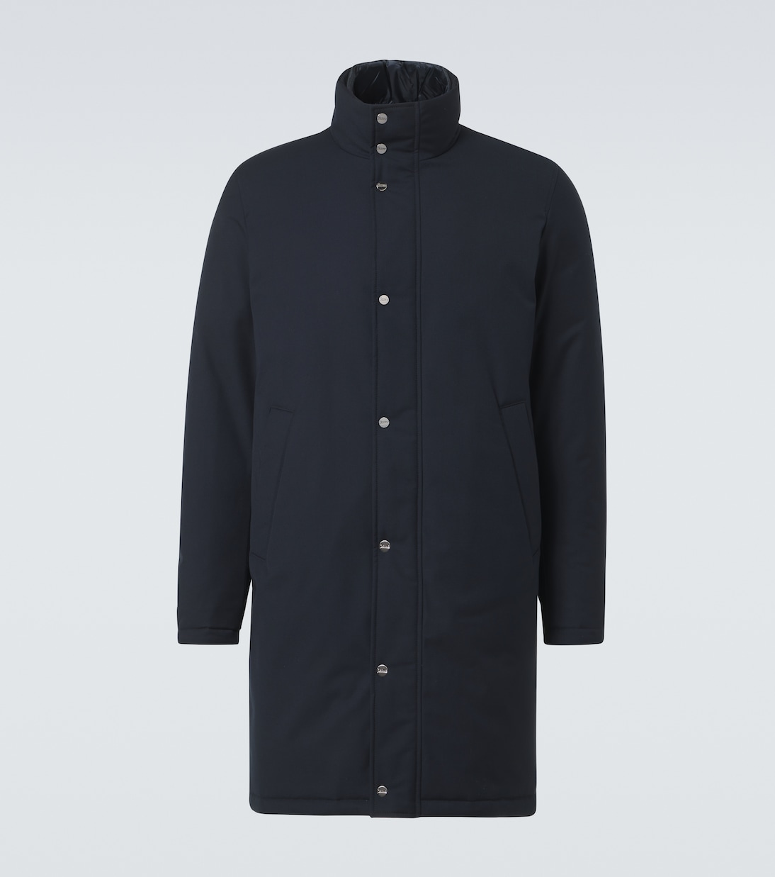 

Утеплённое пальто с панелями Herno, Blu Navy