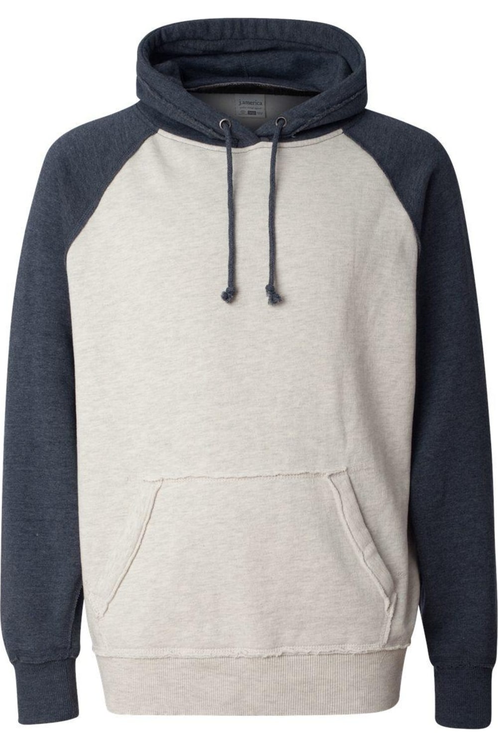 

Толстовка с капюшоном J. America Vintage Heather, цвет oatmeal heather/ vintage navy heather