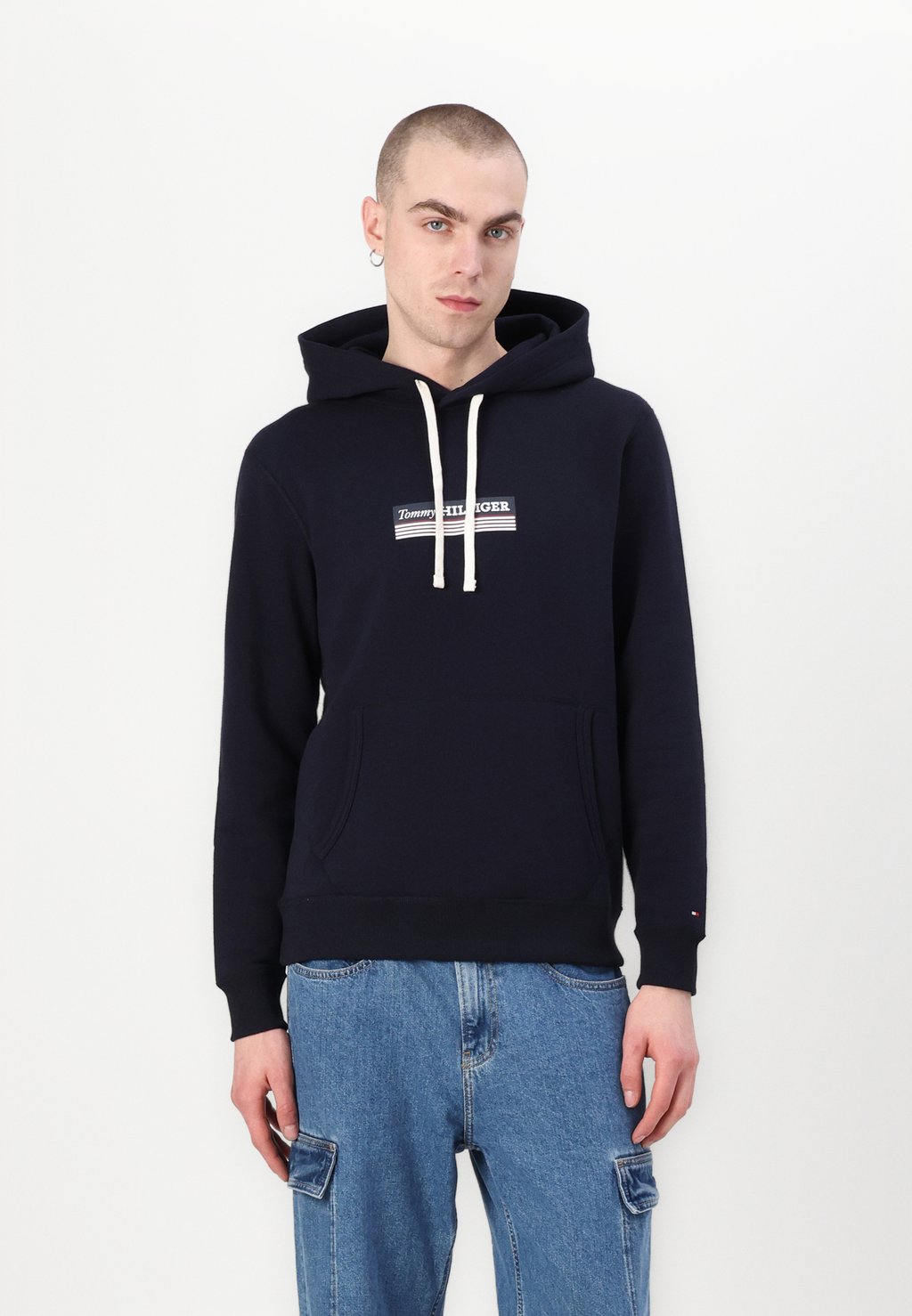 

Толстовка с капюшоном BOX HOODY Tommy Hilfiger, темно-синий