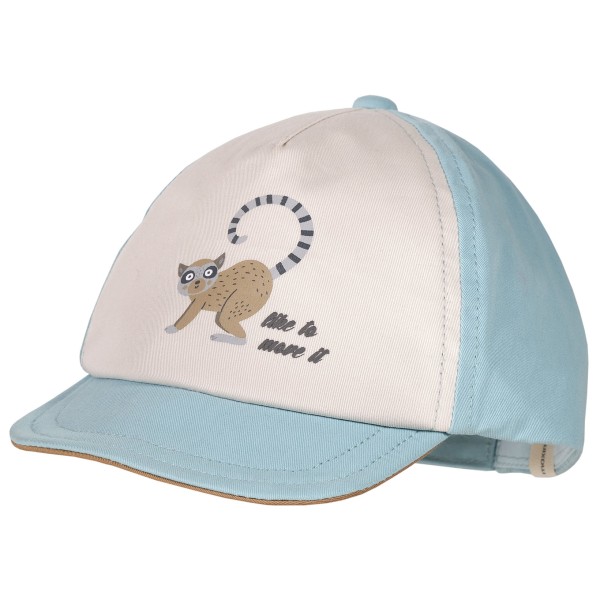 

Кепка для мальчика с гибким верхом в виде лемура и застежкой-липучкой Maximo, голубой