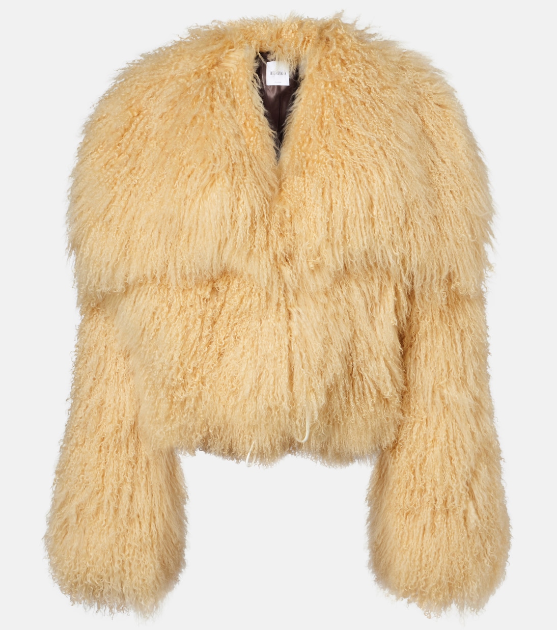 

Укороченная куртка из овчины The Attico, Natural
