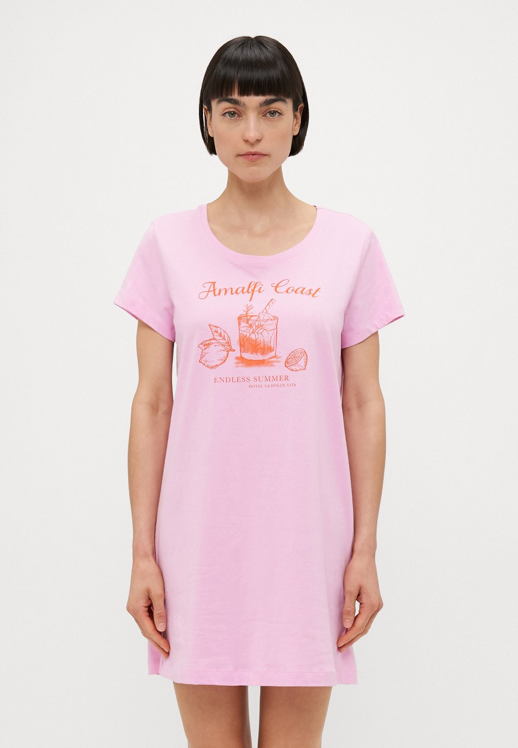 

Ночная рубашка VIVANCE DREAMS DOLCE VITA BIGSHIRT LASCANA, розовый