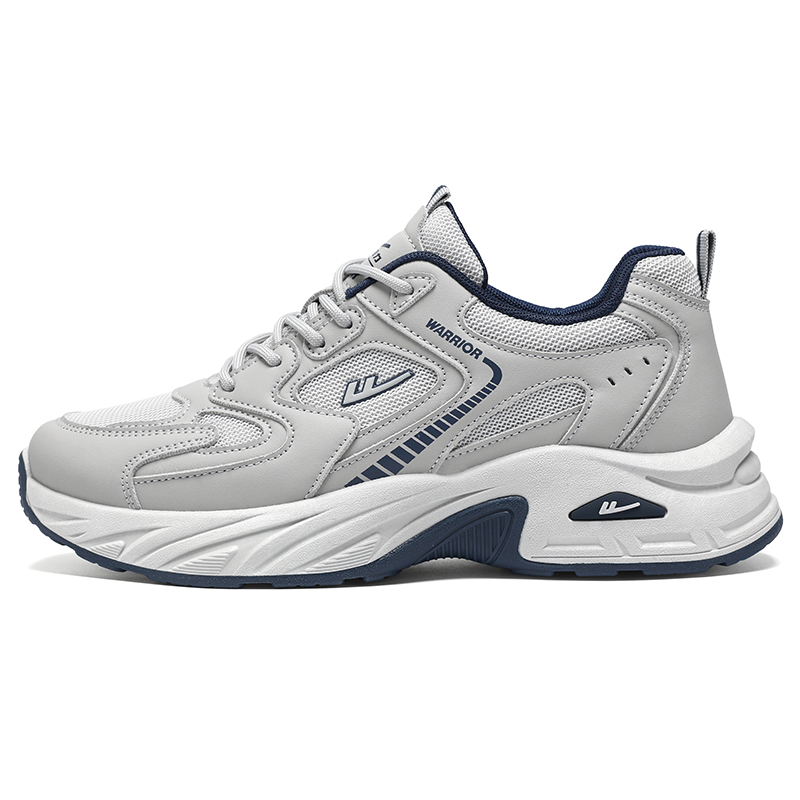 

Мужские кроссовки Chunky Low top с эффектом увеличения роста, легкие, дышащие и устойчивые к истиранию WARRIOR, серый синий