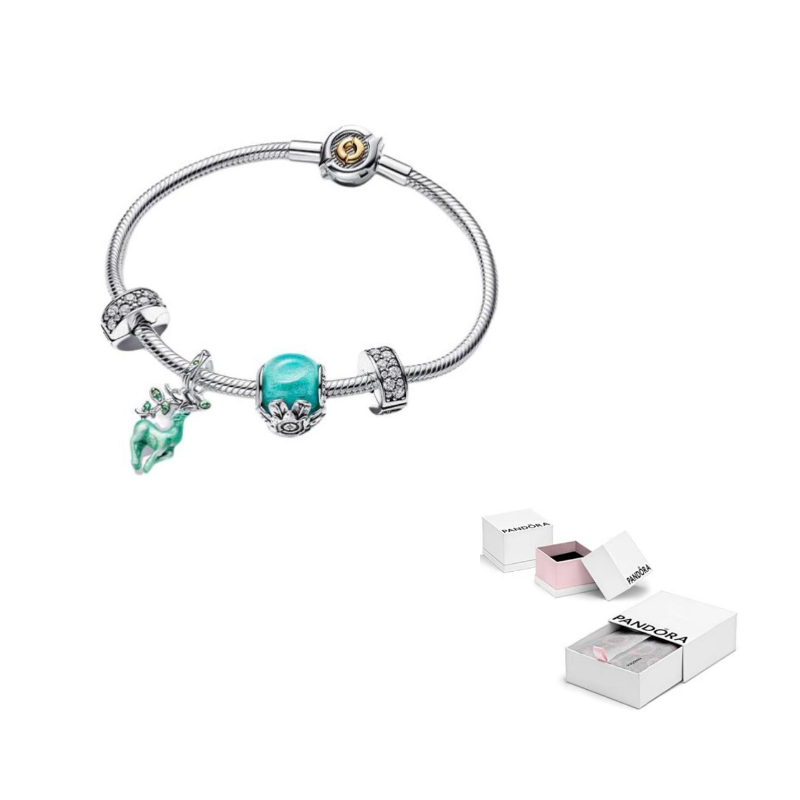 

Pandora Серебряные, с золотым покрытием, с серебряным покрытием, с медным покрытием, из сплава браслеты унисекс silver