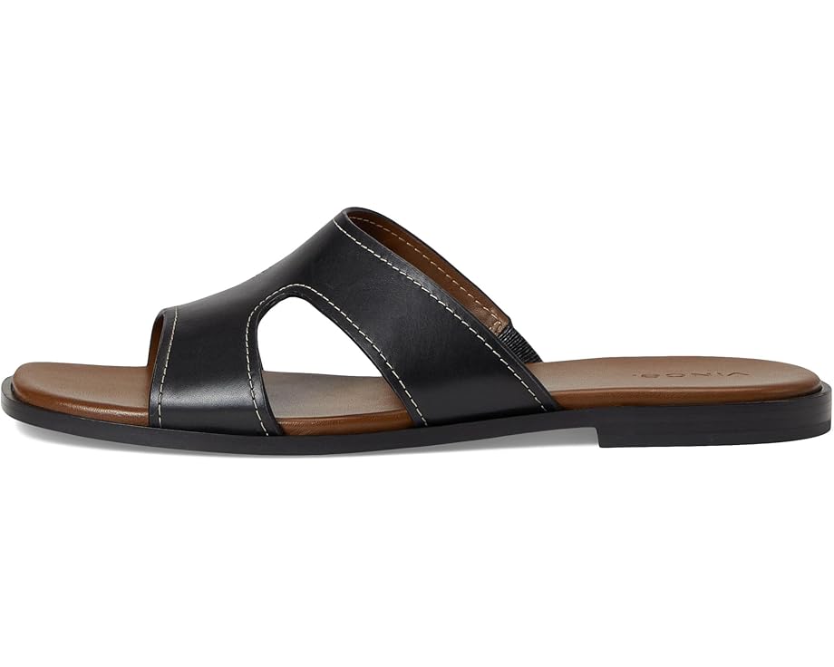 Сандалии Vince Meyers Slide Sandals, цвет Black Leather — фото 4