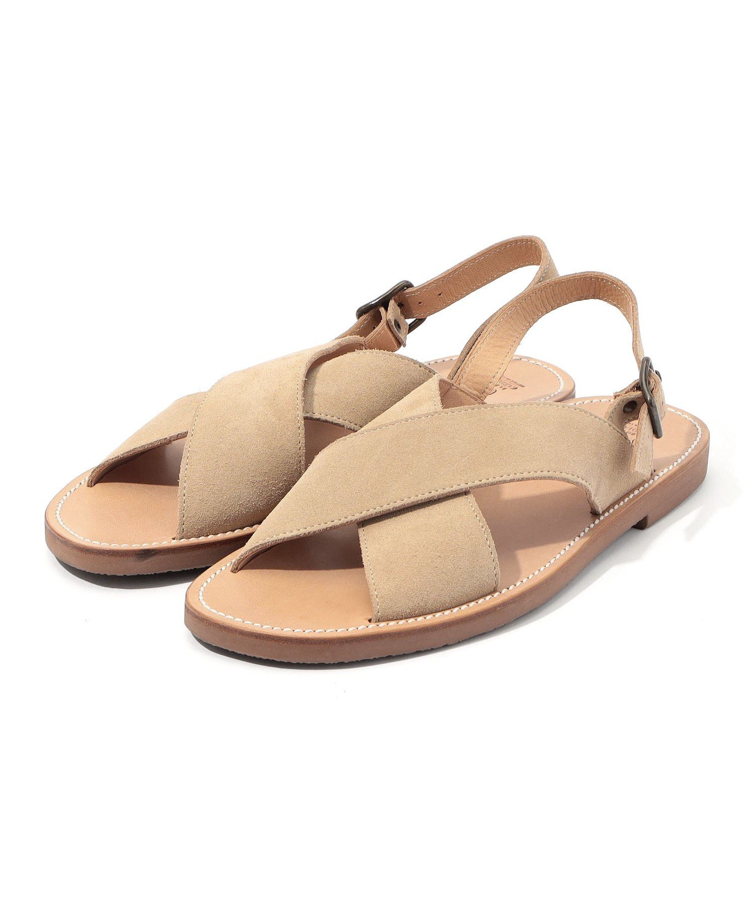 Босоножки LA BOTTE GARDIANE с замшевыми ремешками Tomorrowland Goods, 43 Beige