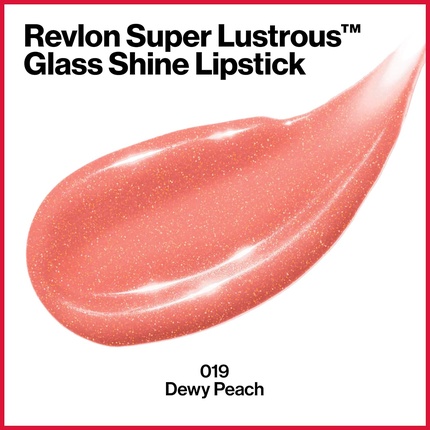 Суперглянцевая помада Glass Shine с алоэ, гиалуроновой кислотой и розовым кварцем Dewy Peach 019 Revlon — фото 3