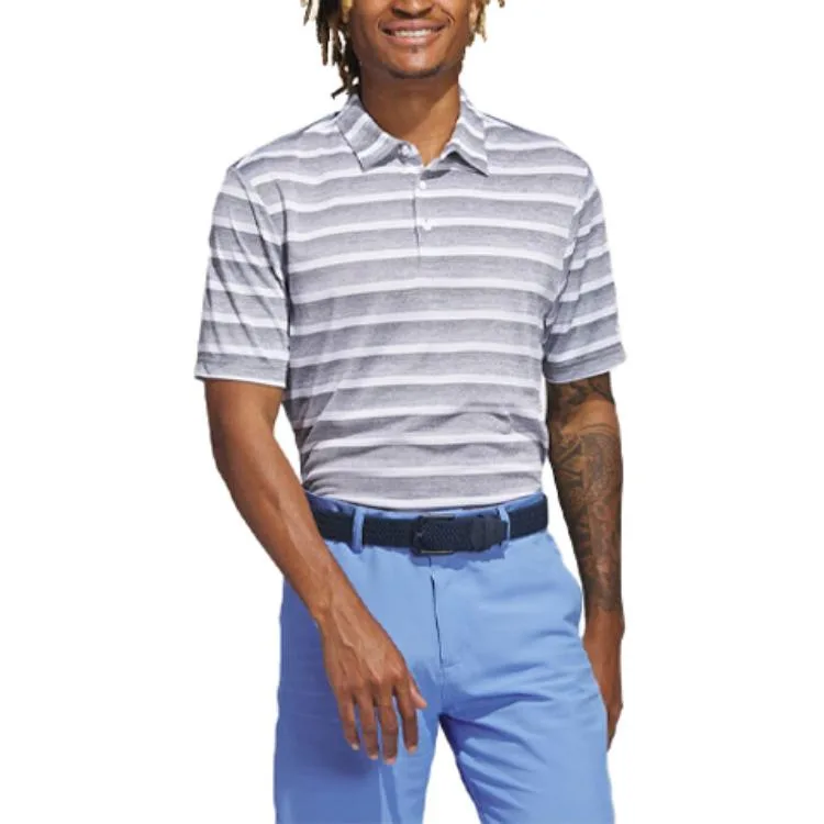 Поло с двухцветными полосками Free Shipping With AdiClub Adidas, серый белый — фото 4