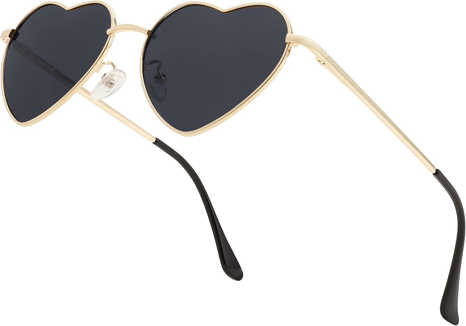 

Поляризованные солнцезащитные очки FEISEDY в форме сердца, для женщин и мужчин, металлическая оправа, милые очки с защитой UV400, модель B2375, 002 Gold Frame/Gray Lens
