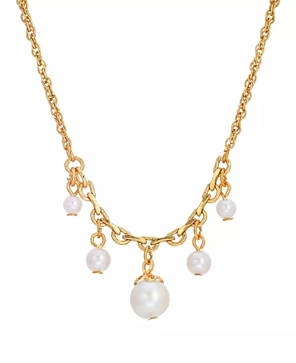 

Ожерелье из искусственного жемчуга 2028, white