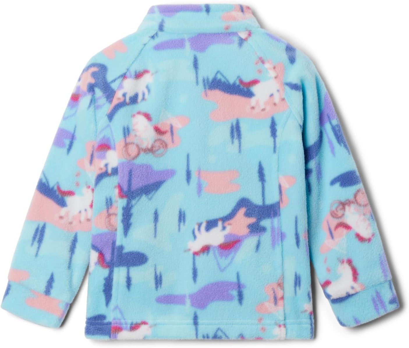 Детская флисовая куртка Columbia Kids Benton Springs II с принтом, Aquamarine Uninature — фото 2
