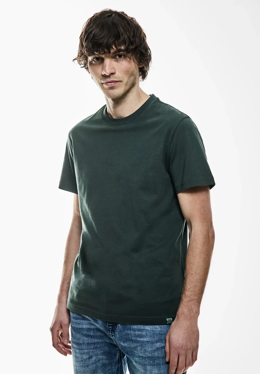 

Футболка Cecil, круглый вырез, зеленый