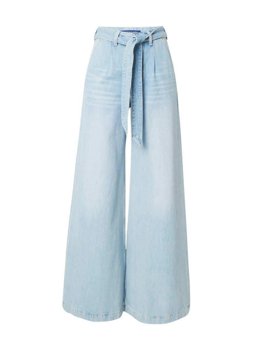 

Широкие плиссированные джинсы SCOTCH & SODA Luna, светло-синий