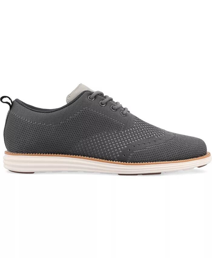 Мужские туфли Ezra Tru Comfort Foam Knit Wingtip Vance Co., серый — фото 2