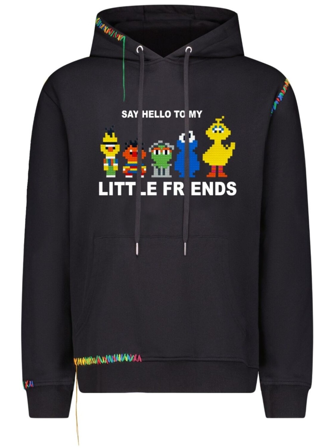 

Худи Little Friends Mostly Heard Rarely Seen 8-Bit, черный