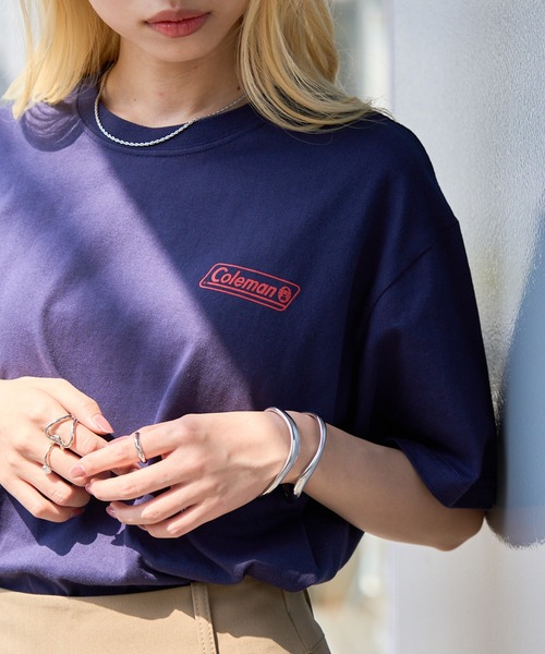 

Футболка с классическим логотипом One-point Coleman, темно-синий