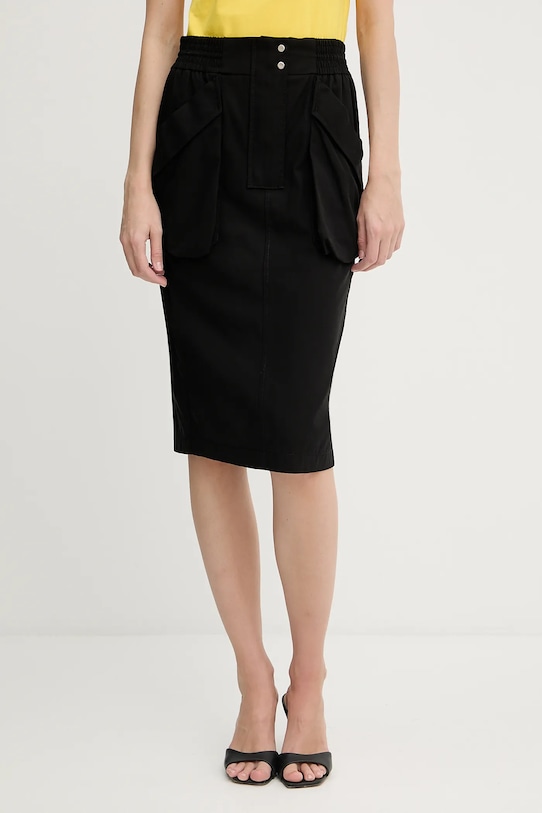 

Хлопковая юбка Pinko, черный