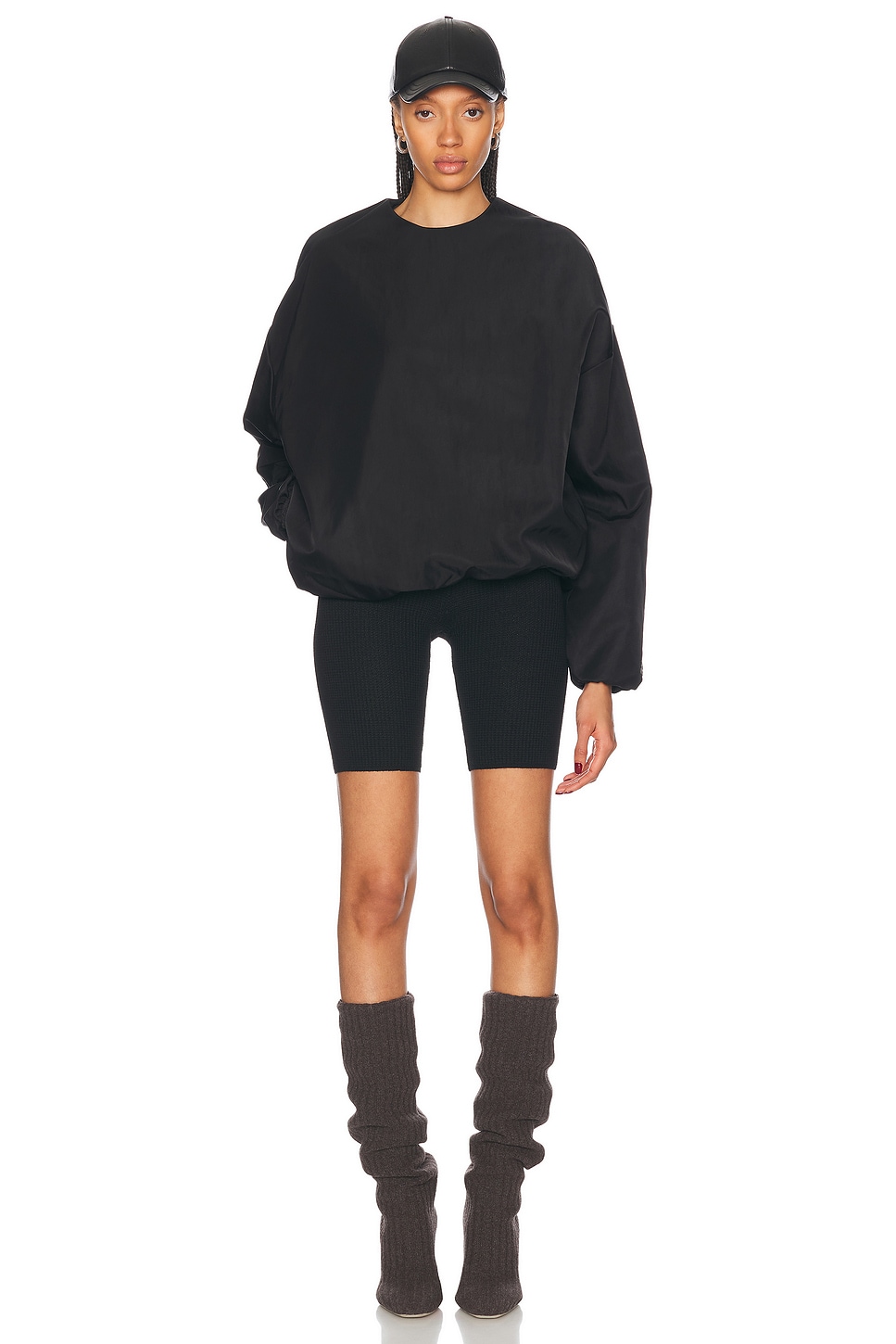 Толстовка с круглым вырезом Fear of God ESSENTIALS, черный — фото 4