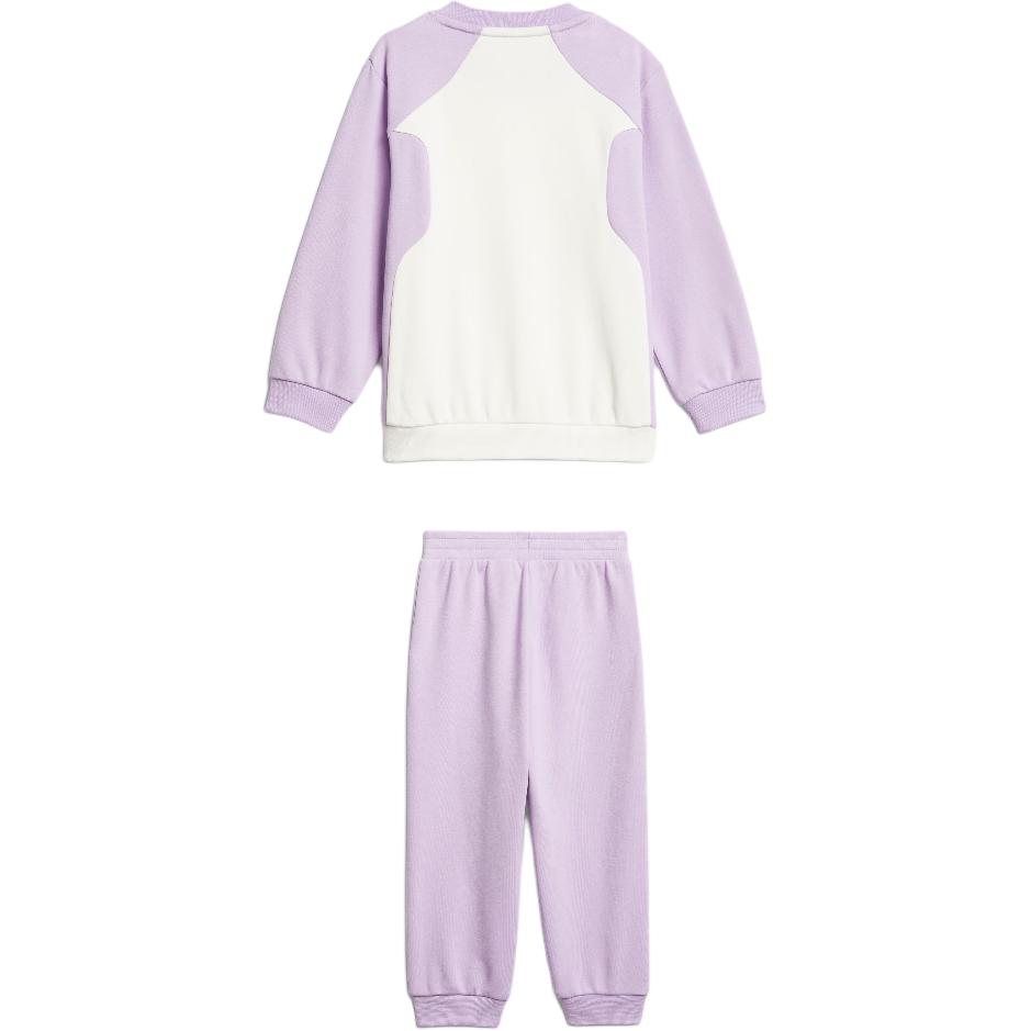 Спортивный костюм Casual Sportswear TRACK SUIT 2 Piece Set Kids' Adidas, белый/фиолетовый — фото 2