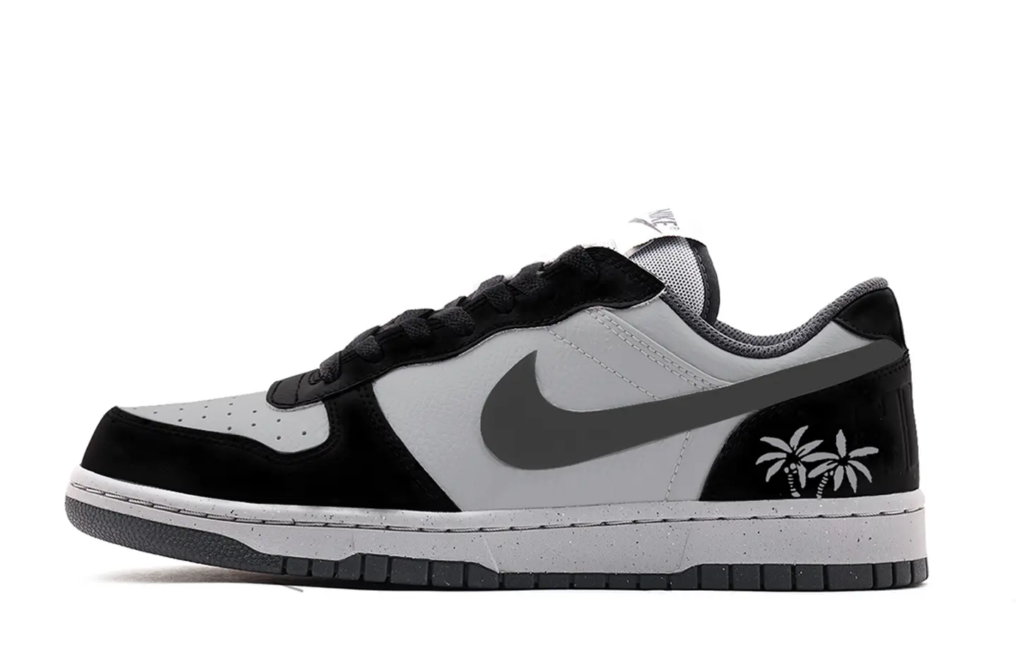 

Nike Кроссовки для скейтбординга Big Genuine Leather низкие, унисекс, черные, с усиленной амортизацией и защитой от истирания