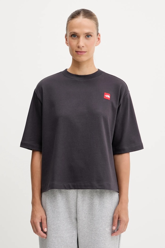 

Хлопковая футболка Redbox The North Face, серый