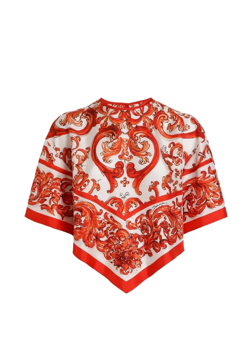 Футболка с круглым вырезом и графическим принтом Dolce & Gabbana, белый
