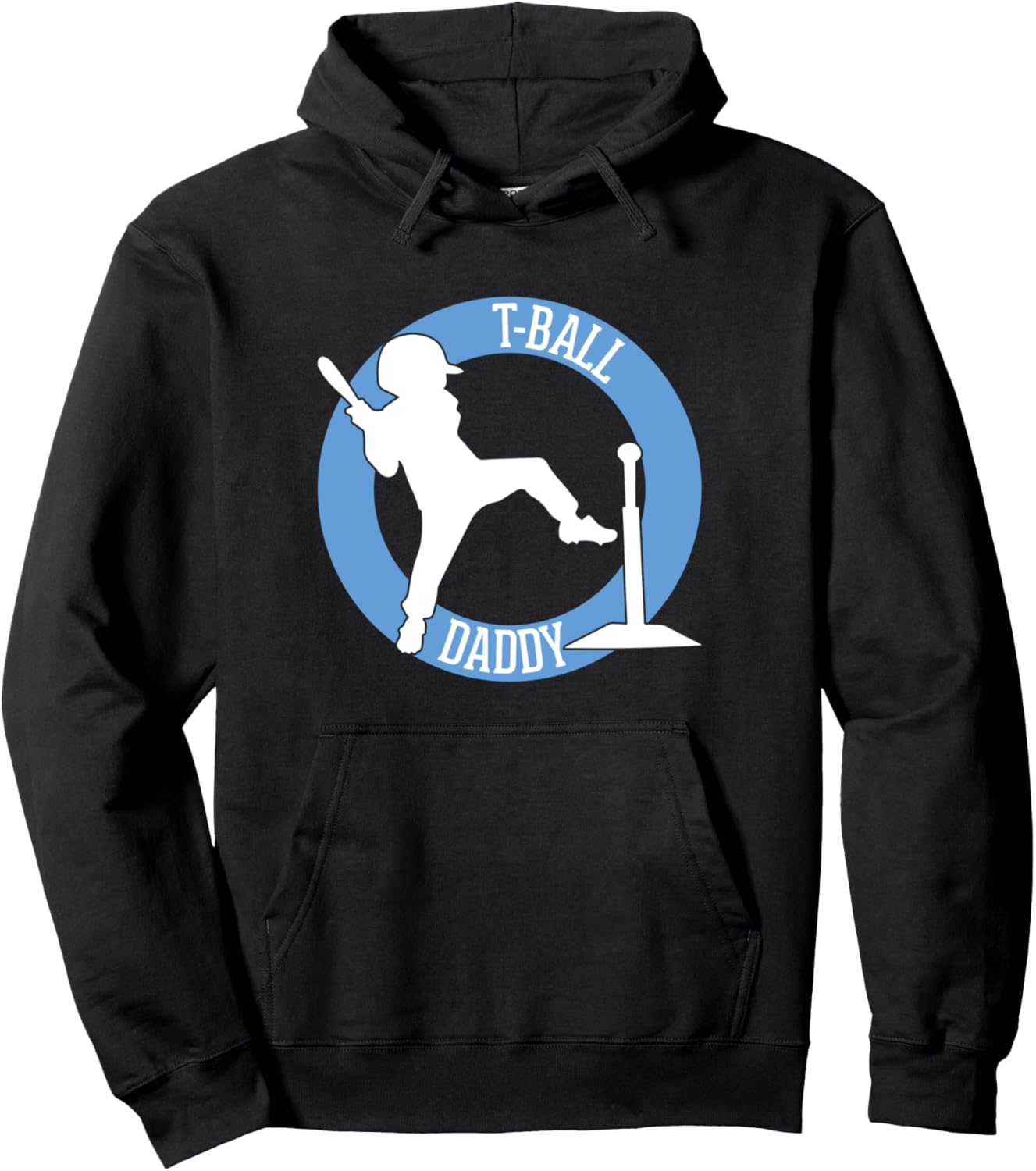 

Худи Папа-игрок в тибол, черное Teeball Daddy Tee-Ball Player Dad