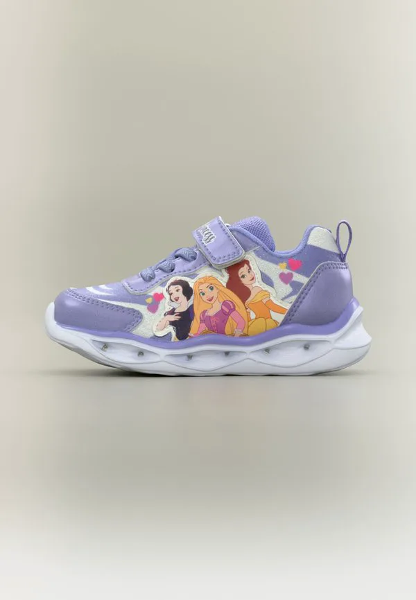 Кроссовки с моргающими туфлями принцесс диснея Friboo, Purple