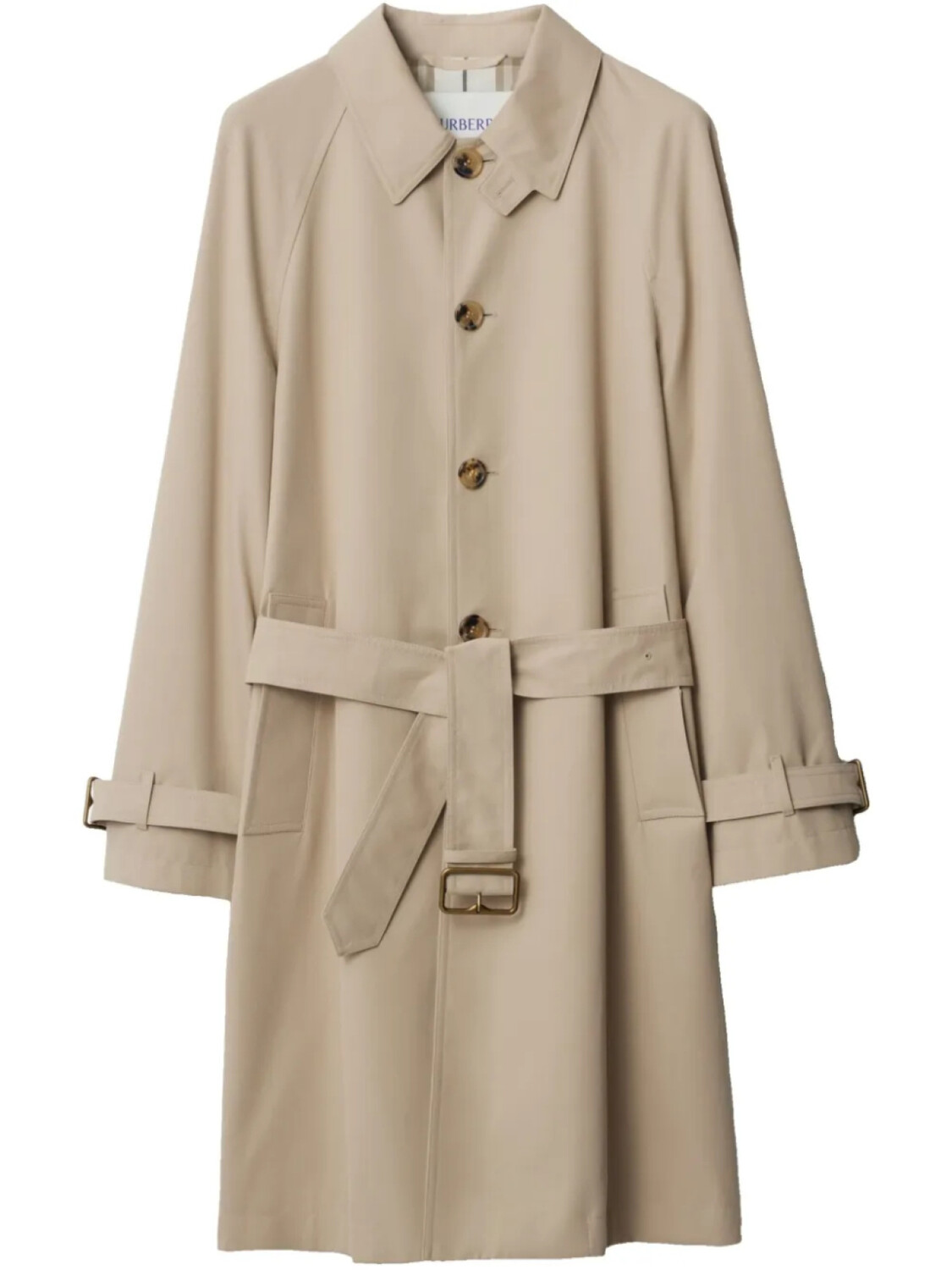 

Длинный тренч Burberry, нейтральный