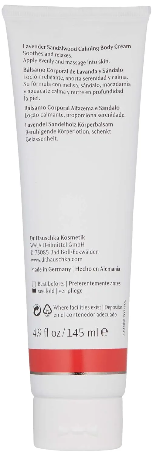 Успокаивающий крем для тела Dr. Hauschka с лавандой и сандалом, 120 мл (4,9 жидких унции). — фото 3