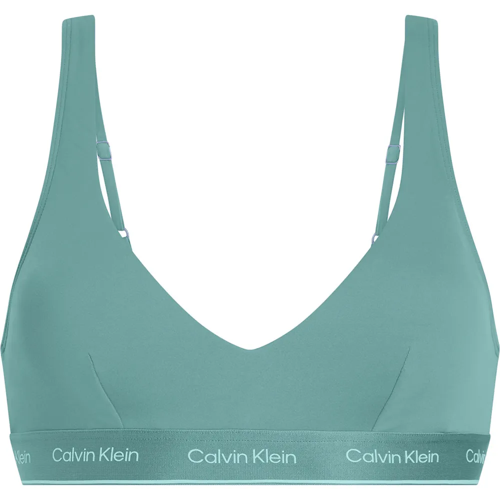 

Топ бикини Calvin Klein Longline Triangle, зеленый