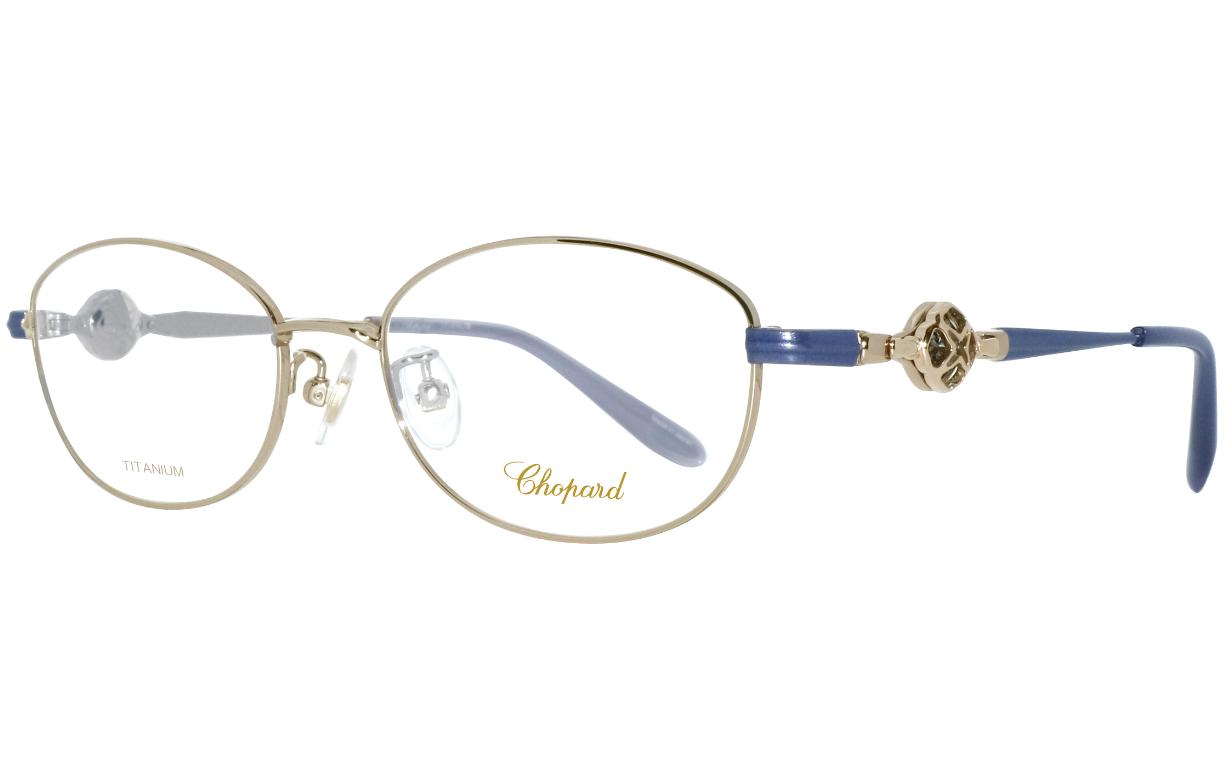 

Chopard Овальная оправа для очков из чистого титана женская серебристая, VCHG17J0I88